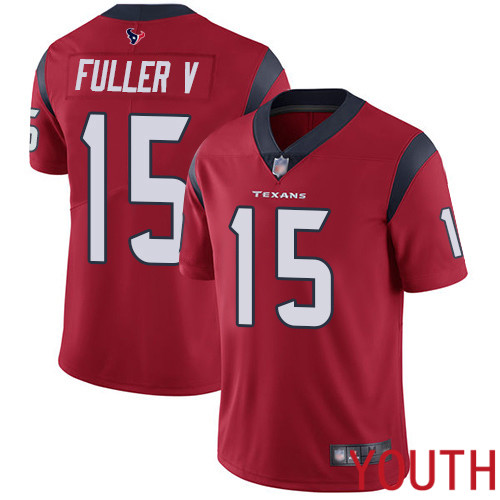 Houston Texans Limited Red Youth Will Fuller V Alternate Jersey NFL Football #15 Vapor Untouchable